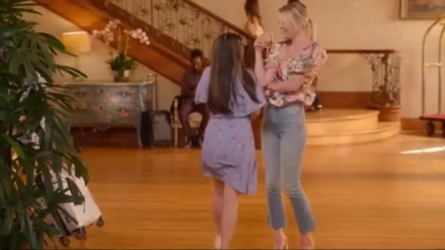 Hemant and Nandita Aroha Top worn by Alison J. (Chelsea Frei) as seen in Dollface (S02E08)