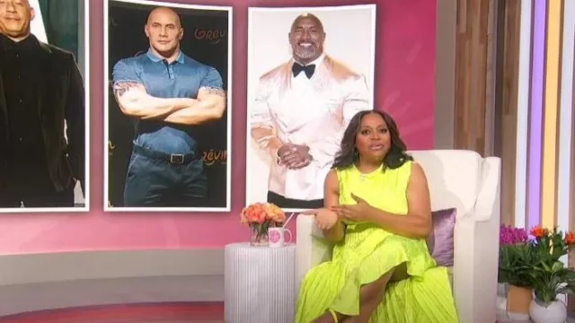 Christopher John Rogers Asymmetric Jacquard Top worn by Sherri Shepherd as seen in Sherri on  October 25, 2023