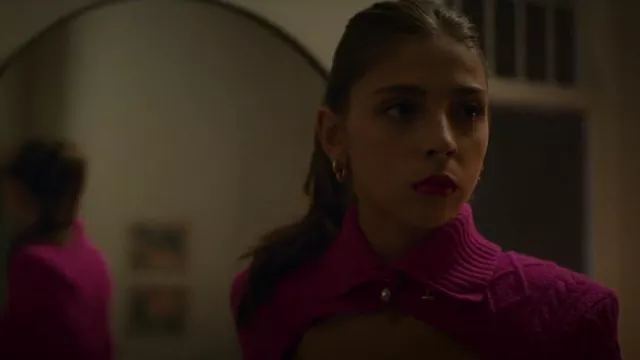 Eleonora Gottardi Cable Knit Mini Dress worn by Sara (Carmen Arrufat) as seen in Elite (S07E01)