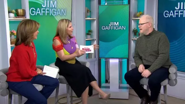 Christopher John Rogers Harlequin Knit A-Line Dress worn by Jenna Bush  Hager as seen in Today with Hoda & Jenna on October 27, 2023 | Spotern