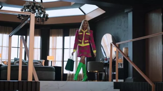 Paris Texas Green Knee High Boots worn by Isadora Artiñán (Valentina Zenere) as seen in Elite (S07E08)