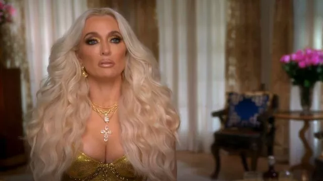 Vida kush Al­pha­bet Ce­re­al Neck­alace worn by Erika Jayne as seen in The Real Housewives of Beverly Hills (S13E01)