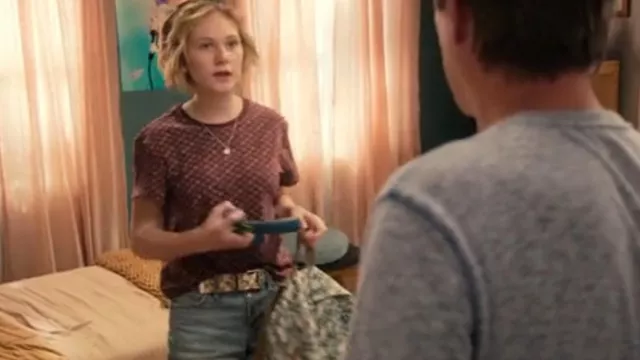 Aeropostale Checkered Grommet Belt worn by Ella McCaffrey (Lily Brooks O'Briant) as seen in Life by Ella (S01E05)