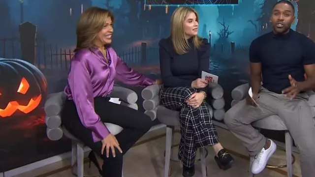 Veronica Beard Wynter Lug Sole Mule worn by Jenna Bush Hager as seen in Today with Hoda & Jenna on October 30, 2023