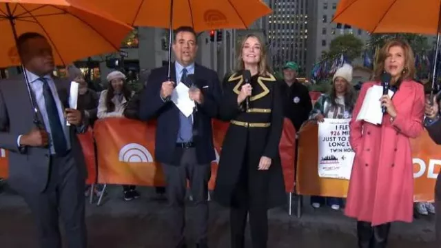 J. Crew Double-Breasted Topcoat worn by Savannah Guthrie as seen in Today on  November 1, 2023