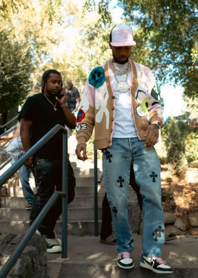 Richard Mille BonBon Collection Pink RM 16-01 Réglisse worn by Key Glock on the Instagram account @keyglock