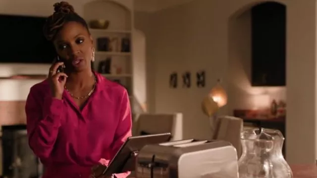 A.L.C. Haven Top in Disco Pink worn by Gabi Mosely (Shanola Hampton) as seen in Found (S01E05)