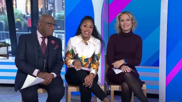 Eliza J Turtleneck Sweater Dress worn by Dylan Dreyer as seen in Today on November 2 2023 Spotern