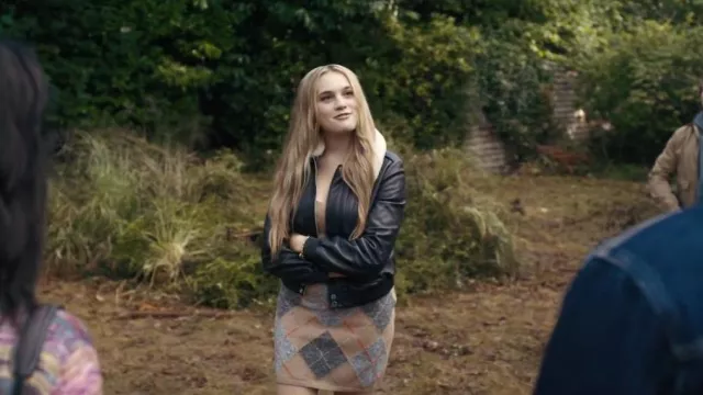 Polo Ralph Lauren Wool Mini Skirt worn by Rosie Harper (Elodie Grace