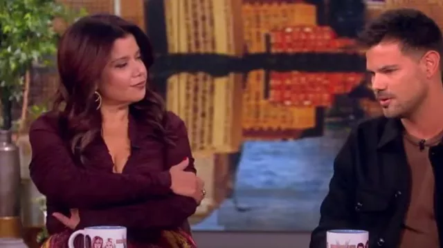 Ulla Johnson Rami Skirt worn by Ana Navarro as seen in The View on November 2, 2023