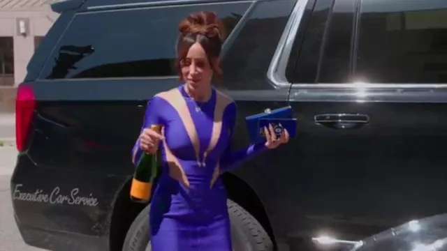 Mugler Long Sleeve Mi­ni Dress worn by Angie Katsanevas as seen in The Real Housewives of Salt Lake City (S04E09)