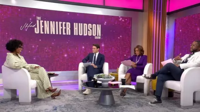Christian Louboutin Hot Chick Slingback Pumps porté par Jennifer Hudson comme on le voit dans CBS Mornings le 6 novembre 2023