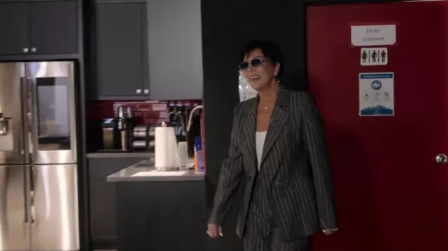 Vivienne Westwood Lou Lou Shadow Jacket Black worn by Kris Jenner as seen in The Kardashians (S04E07)