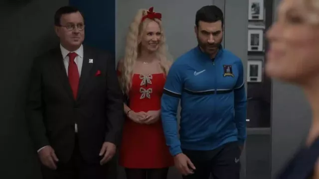 Nike AFC Zip Blue Jacket worn by Roy Kent (Brett Goldstein) in Ted Lasso TV show (S03E12)