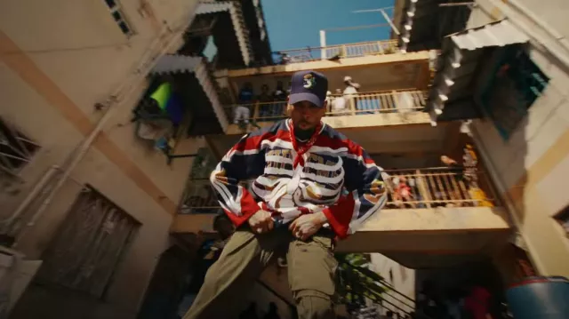 Andersson Bell Olive Green Zip Cargo Pocket Pants worn by Chris Brown in Chris Brown - Nightmares (Official Video) ft. Byron Messia