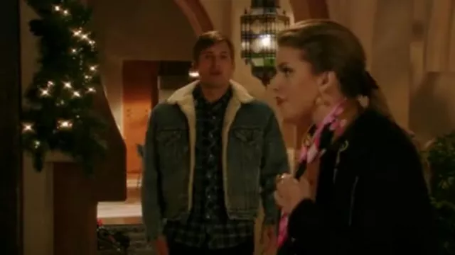 Veste en jean Sherpa vintage Levi’s portée par Austin Tallridge (Justin Deeley) comme on le voit dans 90210 (S04E12)