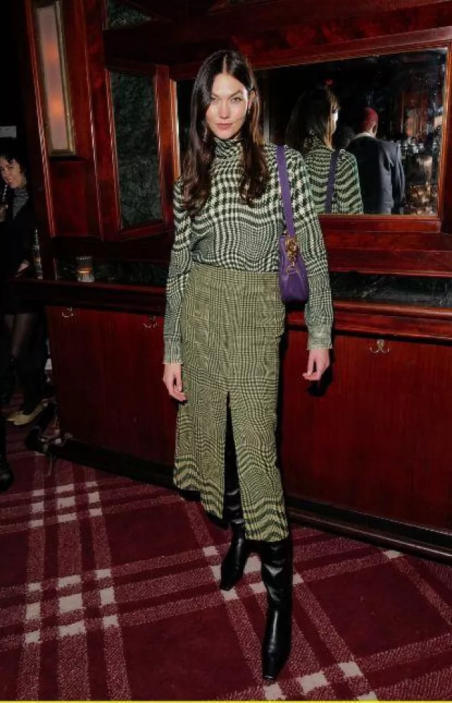Khaite the Davis Boot worn by Karlie Kloss  at the Knight Bar on November 9, 2023