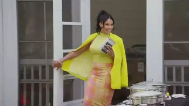 Naked Wardrobe Sleeve­less Mock Neck Body­suit worn by Mia Thornton as seen in The Real Housewives of Potomac (S08E02)