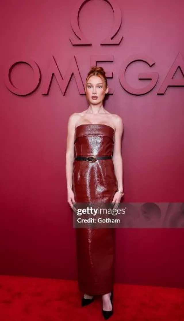 The New Arrivals by Ilkyaz Ozel Rhea Dress worn by Meredith Duxbury at Planet Omega Fashion Panel & Cocktail Reception on November 14, 2023