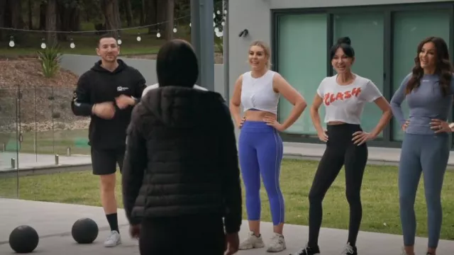 Aje Athletica Notch Logo Legging worn by Athena X Levendi as seen in The  Real Housewives of Sydney (S02E05)