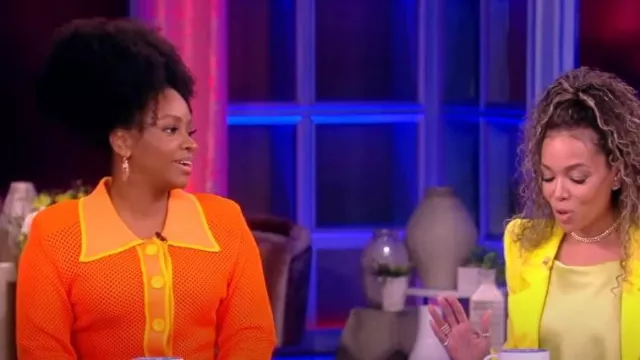 Hanifa Helena Set worn by Teyonah Parris as seen in The View on November 16, 2023