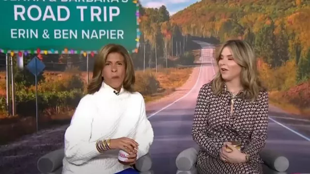 Anthropologie Bia Mock Neck Tunic Sweater worn by Hoda Kotb as seen in  Today with Hoda & Jenna on  November 17, 2023