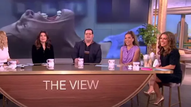 Maje Reveillon Jacket Dress worn by Alyssa Farah as seen in The View on November 21, 2023