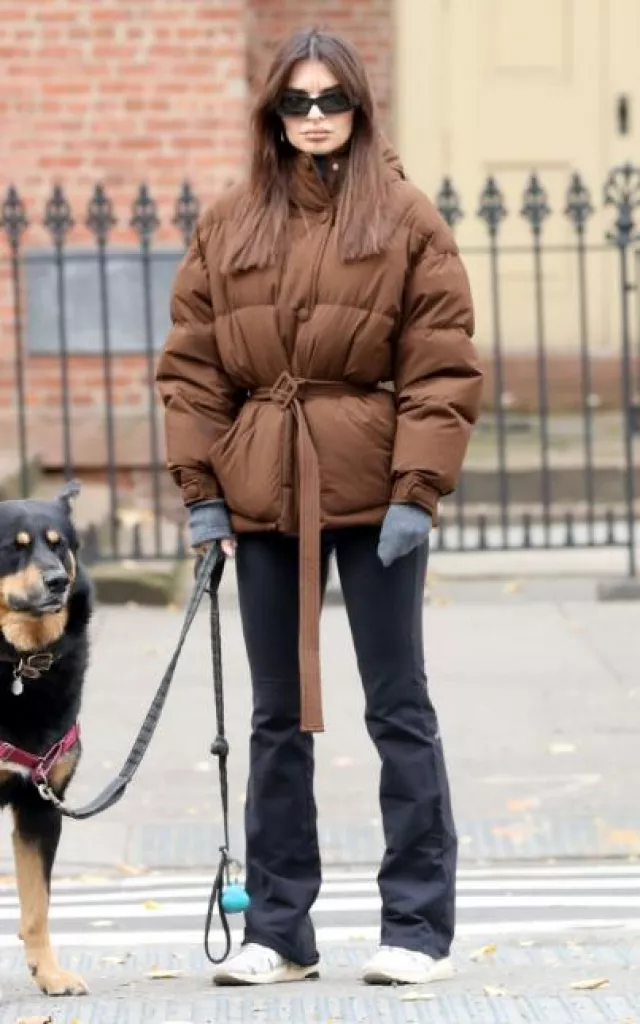 Stella McCartney Ultra Boost Sneakers worn by Emily Ratajkowski in New York City on November 21, 2023