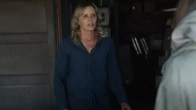 Frank and Eileen Eileen Woven Button Up worn by Madison Clark (Kim Dickens)  as seen in Fear the Walking Dead (S08E12)