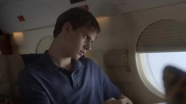 AllSaints Reform Short Polo Shirt worn by Prince William (Senan West) as seen in The Crown (S06E01)