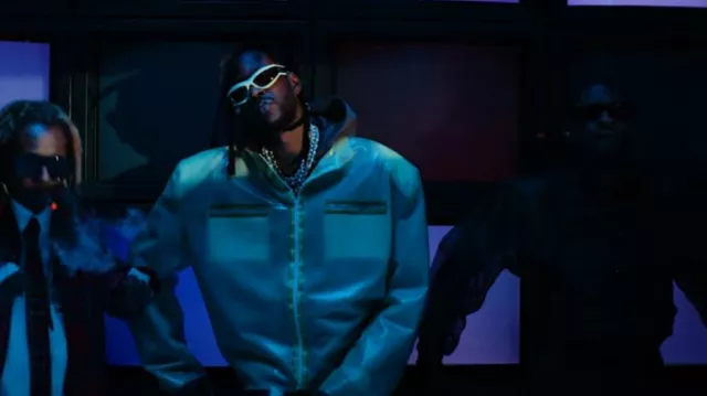 Bottega Veneta Gold Oval Hem Sunglasses worn by 2 Chainz in Transparency by 2 Chainz, Lil Wayne, USHER