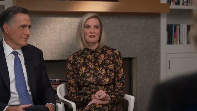 Ulla Johnson Fernanda Midi Dress worn by Ann Romney as seen in CBS Evening News on November 24, 2023