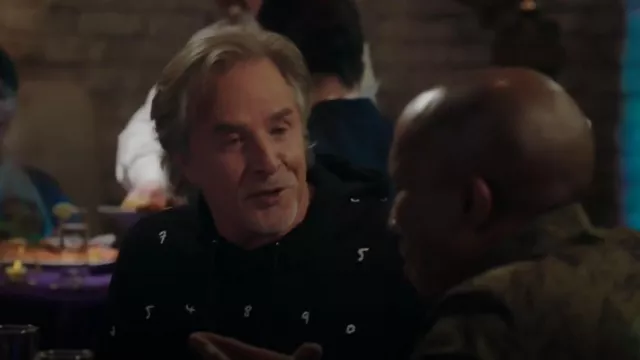 Paul Smith Numbers Hoodie worn by Rick (Don Johnson) as seen in Kenan (S01E06)
