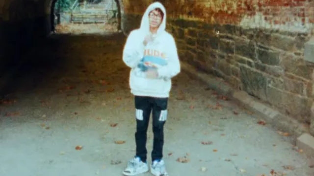 Lanvin White Blue & Orange Curb Sneakers worn by Luh Tyler in Change My Wayz [Official Music Video]