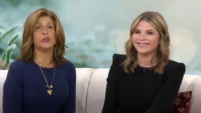 Combinaison Brooklyn Halo noire portée par Hoda Kotb comme on le voit dans Today with Hoda & Jenna le 28 novembre 2023