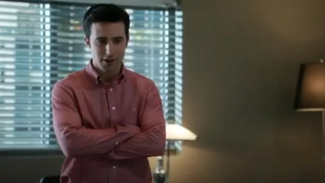 Shipley and Halmos Men's Button Down Chambray Shirt worn by Max Miller (Josh Zuckerman) as seen in 90210 (S05E07)
