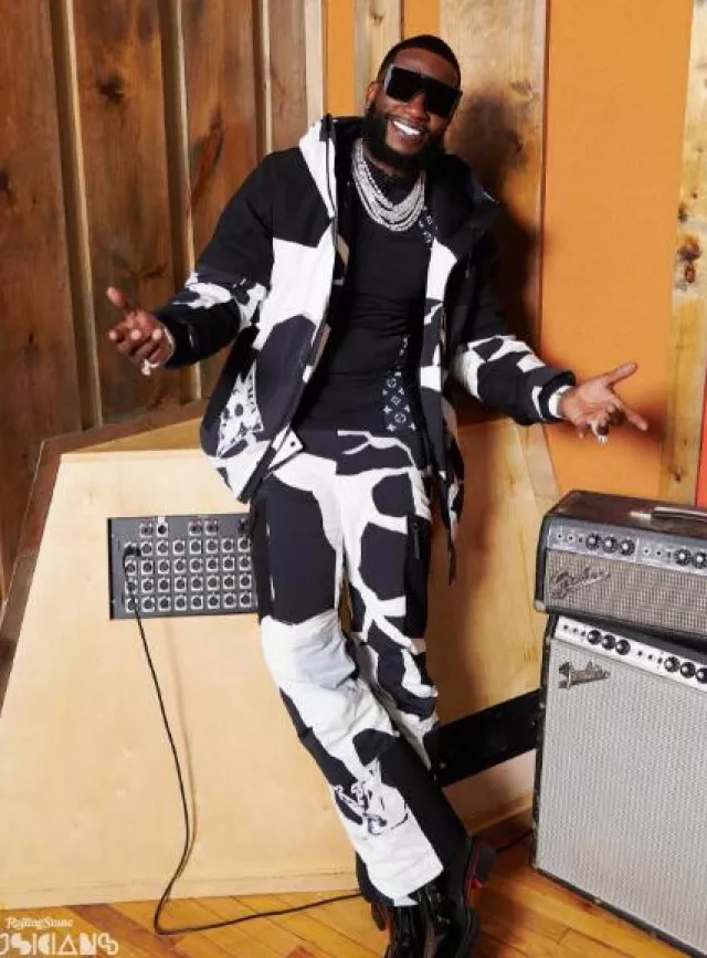 Dita Black Subdrop Shield Sunglasses worn by Gucci Mane on the Instagram account @laflare1017