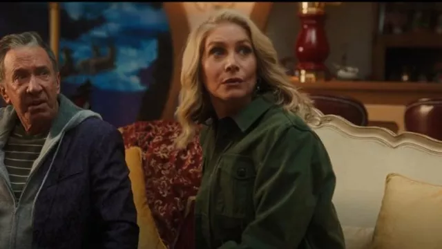 The Great The Pleated Army Jacket worn by Mrs. Claus (Elizabeth Mitchell) as seen in The Santa Clauses (S02E05)