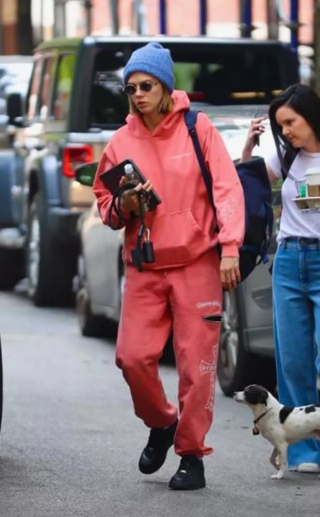 Chrome Hearts Unreleased Friends & Family Drake Sweatpants worn by Cara Delevingne in New York City post on June 7, 2023
