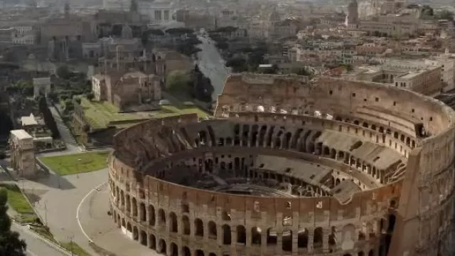 Coliseo de Roma en Italia como se ve en la película de Ferrari