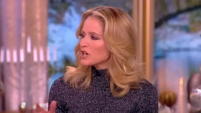 Proenza Schouler Avery Turtleneck Sweater worn by Sara Haines as seen in The View on  December 1, 2023