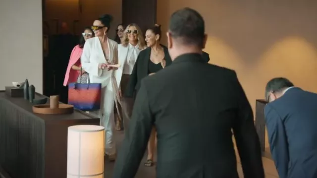 Off-white Day Off Tote Bag worn by Nicole O'Neil as seen in The Real Housewives of Sydney (S02E08)