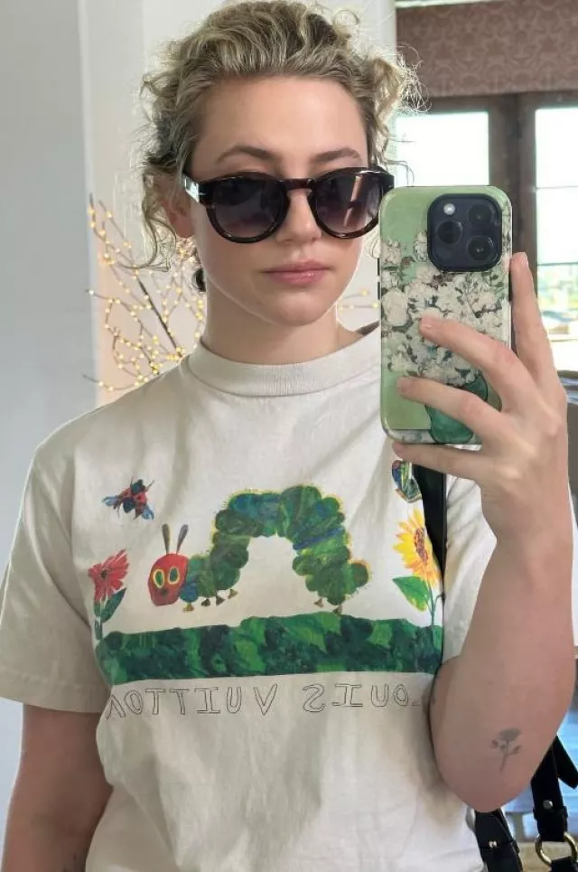 Van Gogh Roses Iphone Case used by Lili Reinhart on her Instagram Story on December 6, 2023