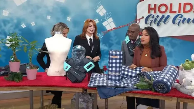 Zara Poplin Shirt worn by Samantha Barry as seen in Today on  December 5, 2023