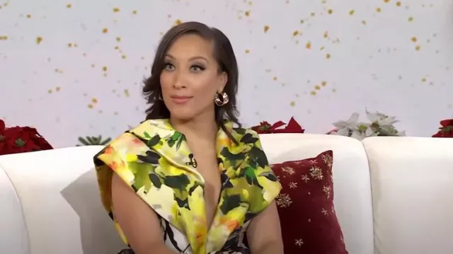 Bibhu Mohapatra Mixed Print Dress worn by Robin Thede as seen in  Today with Hoda & Jenna on  December 6, 2023