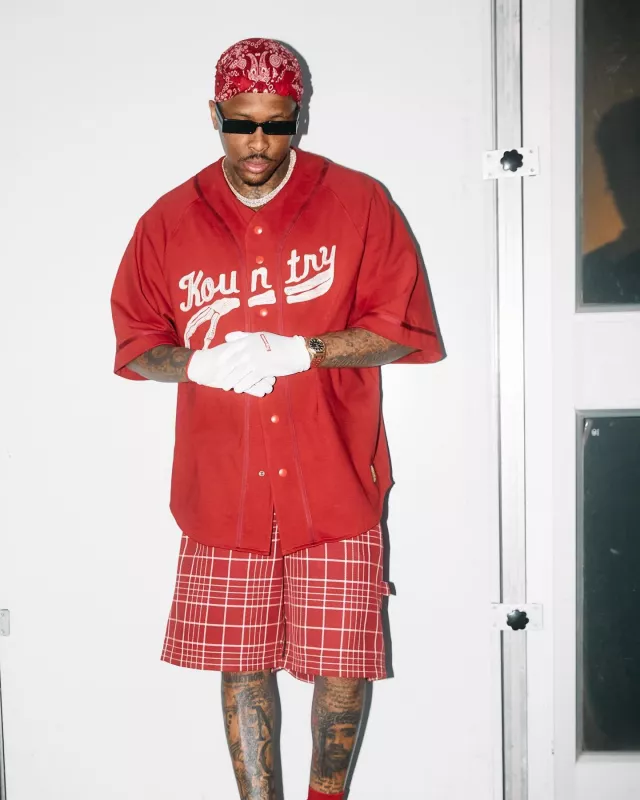 Supreme White Small Box Logo Rubberized Gloves worn by YG on the Instagram account @yg