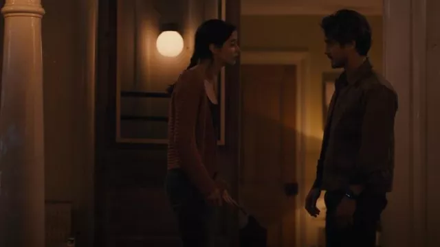 Vince Marled Crop Cardi­gan worn by Lucy (Krysten Ritter) as seen in Orphan Black: Echoes (S01E01)