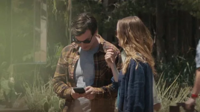 Freenote Jepson Brown Shirt worn by Asher Siegel (Nathan Fielder) as seen in The Curse (S01E05)