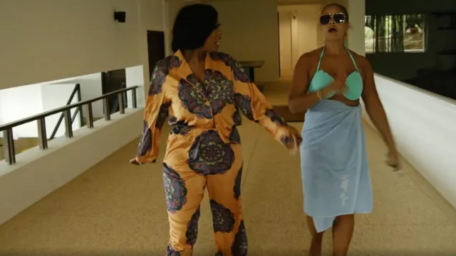 Ofuure Milandu Pajamas worn by Porsha as seen in The Real Housewives Ultimate Girls Trip (S03E04)