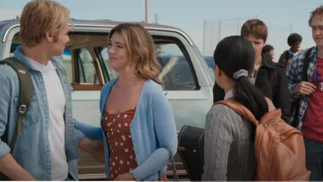 Abercrombie Polka Dot Maxi Dress worn by Erin (Alisha Newton) as seen in My Life with the Walter Boys (S01E01)